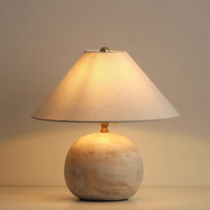 Solid wood desk lamp