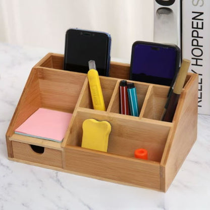 Solid Wood Desktop Storage Box