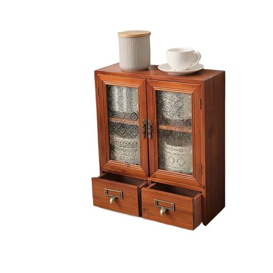 Solid Wood Desktop Storage Cabinet Display Cabinet