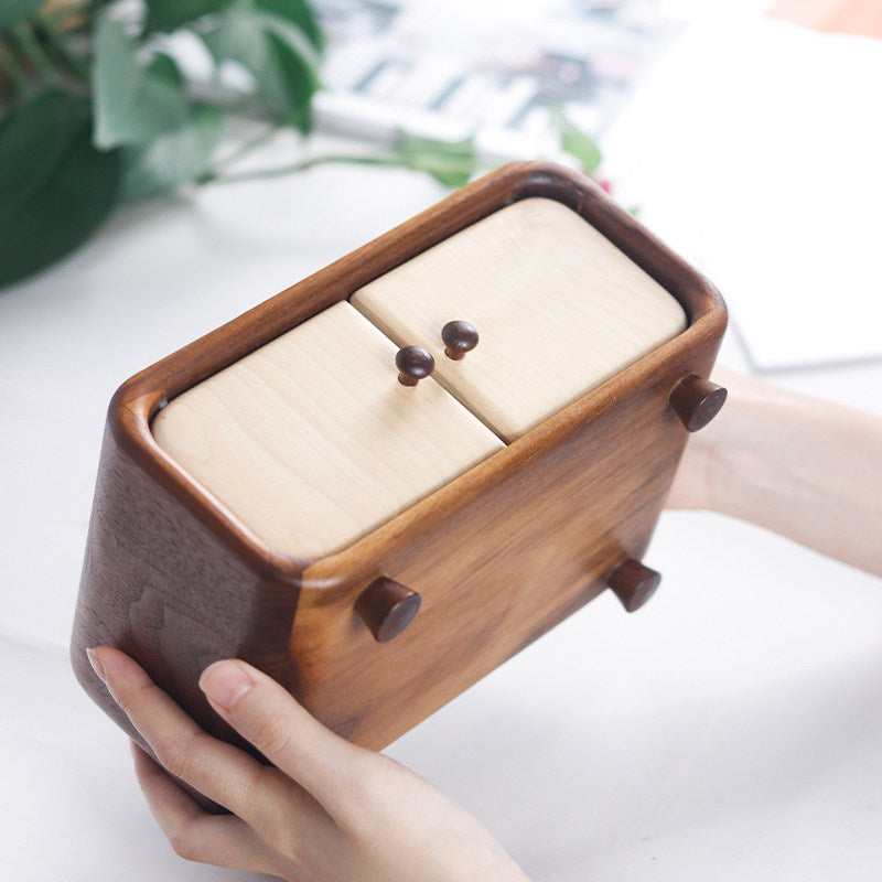 Solid Wood Desktop Tissue Box
