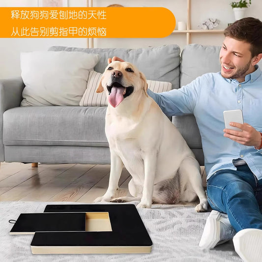 Solid wood dog scratching board