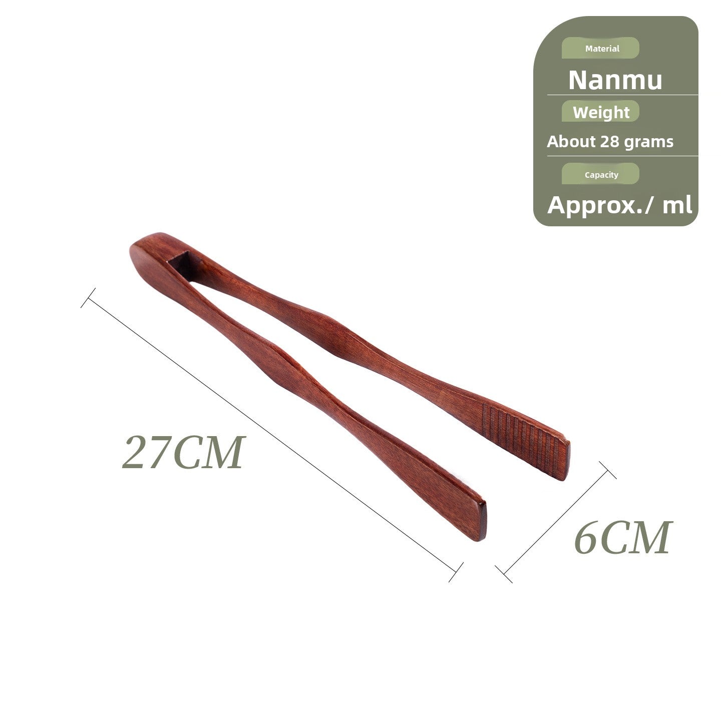 Solid Wood Food Tongs, Snack Food Tongs