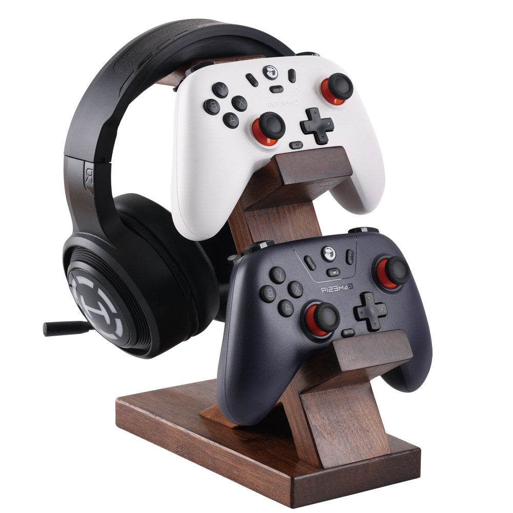 Solid wood game controller stand