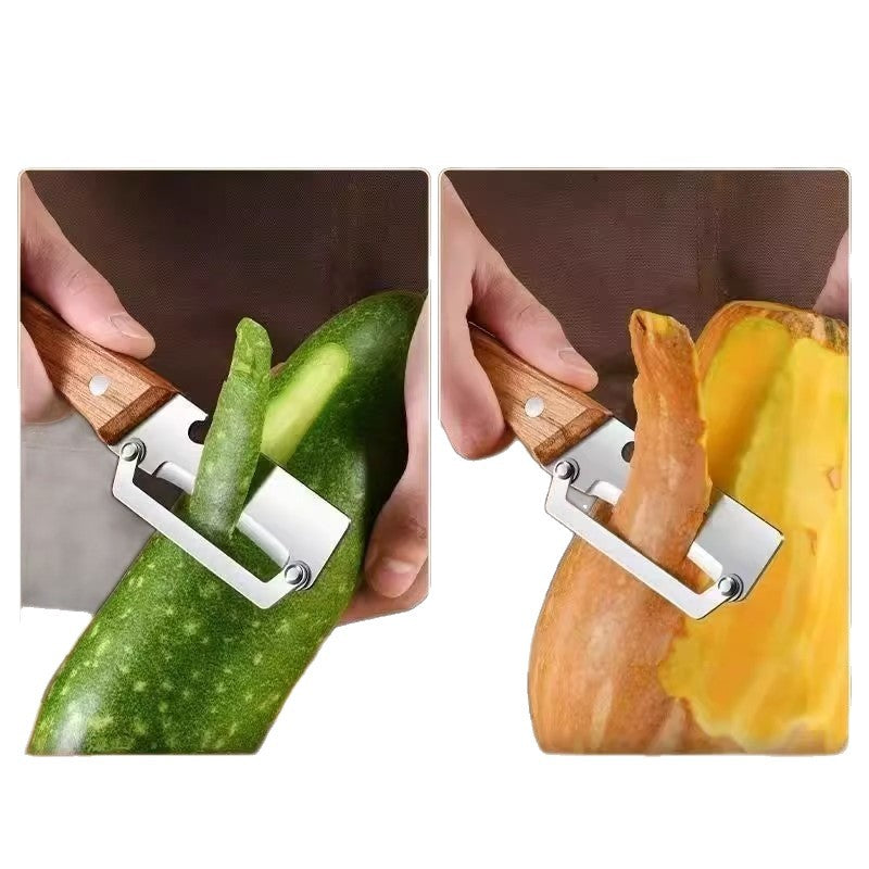 Solid Wood Handle Kitchen Peeler
