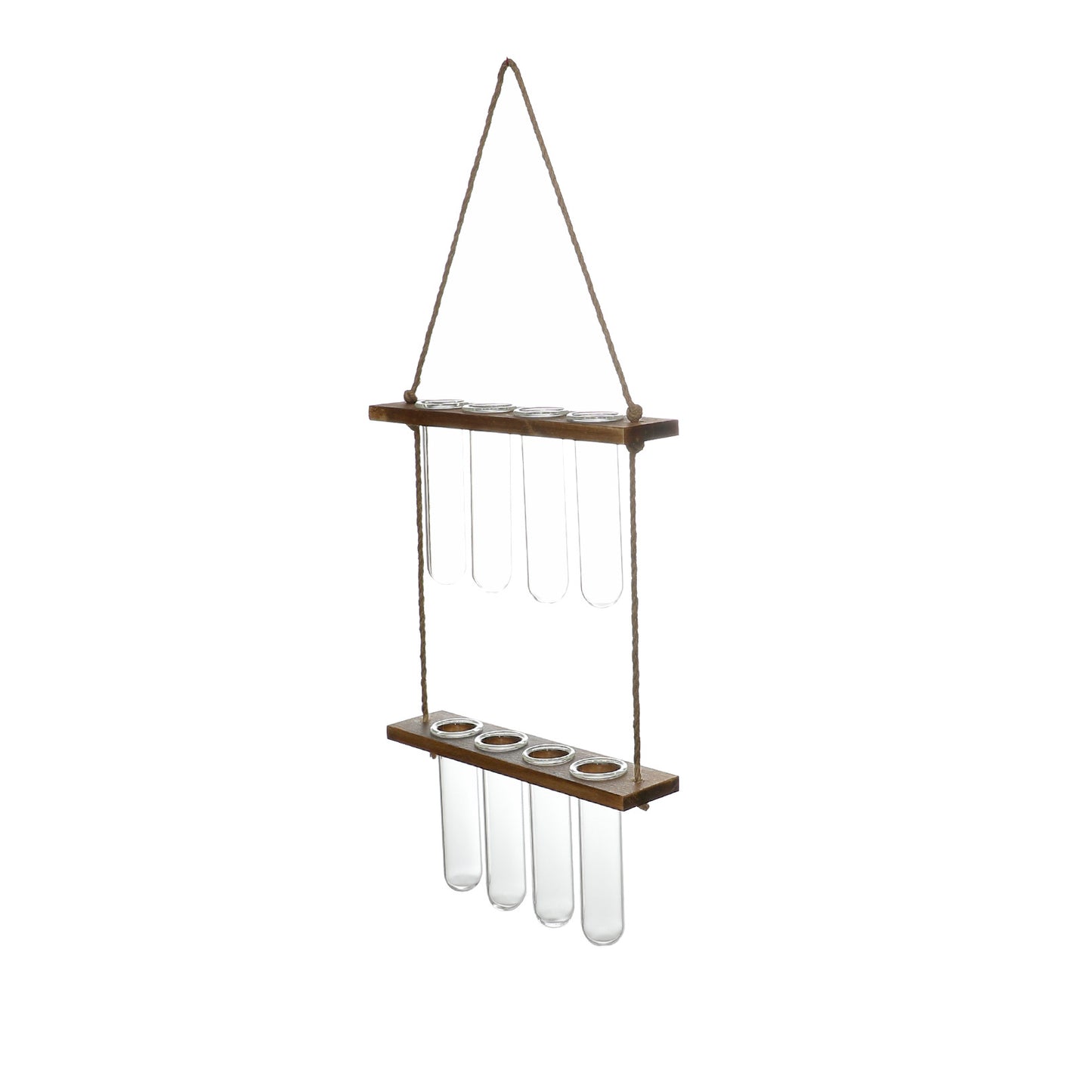 Solid wood hydroponic test tube wall-mounted unit
