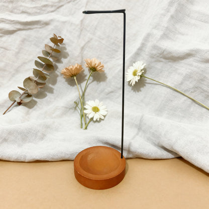 Solid Wood Incense Burner with Stand