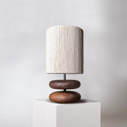Solid Wood Japanese Retro Table Lamp