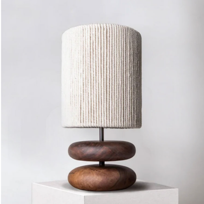 Solid Wood Japanese Retro Table Lamp