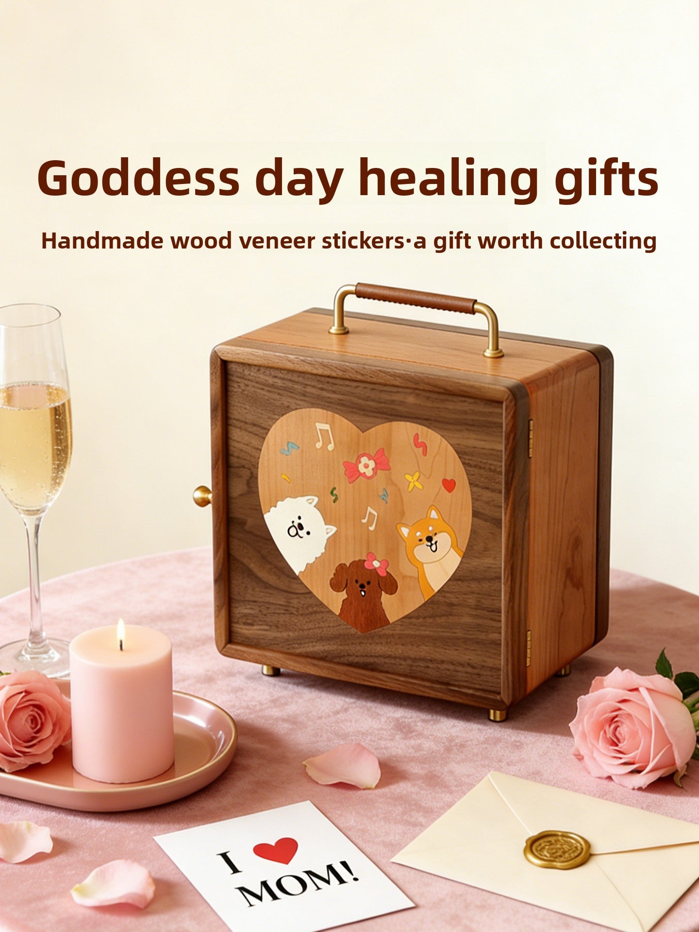 Solid Wood Jewelry Storage Box