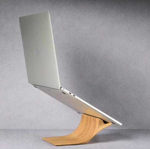 Solid Wood Laptop Stand Ergonomic Riser