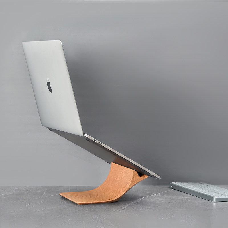 Solid Wood Laptop Stand Ergonomic Riser