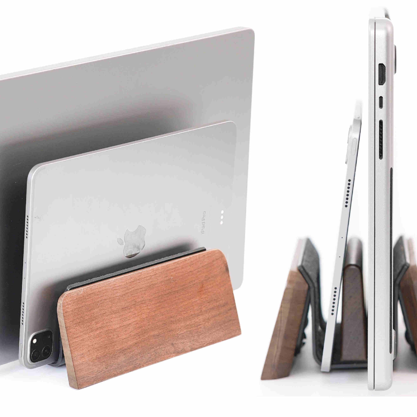 Solid Wood Laptop Vertical Stand