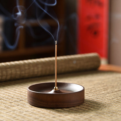 Solid wood line incense insert