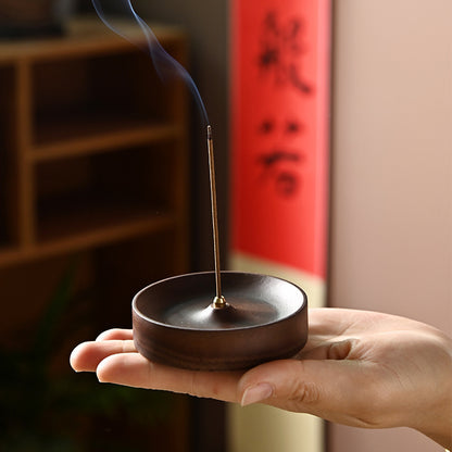 Solid wood line incense insert