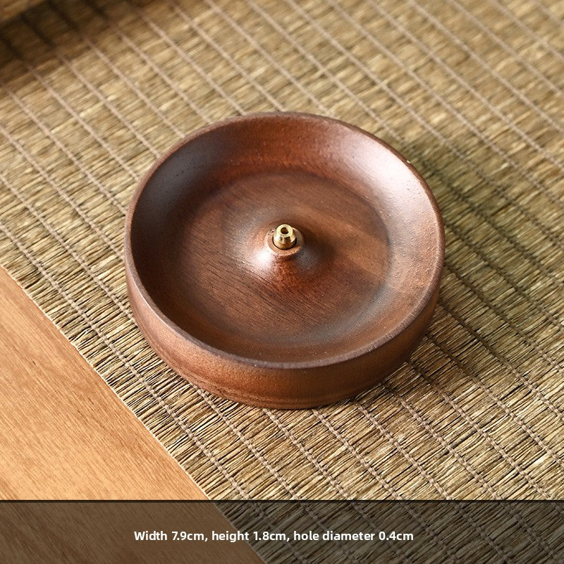 Solid wood line incense insert