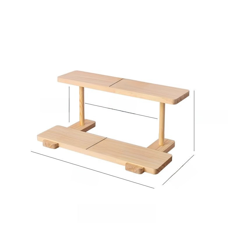 Solid Wood Multi Layer Ladder Storage Rack