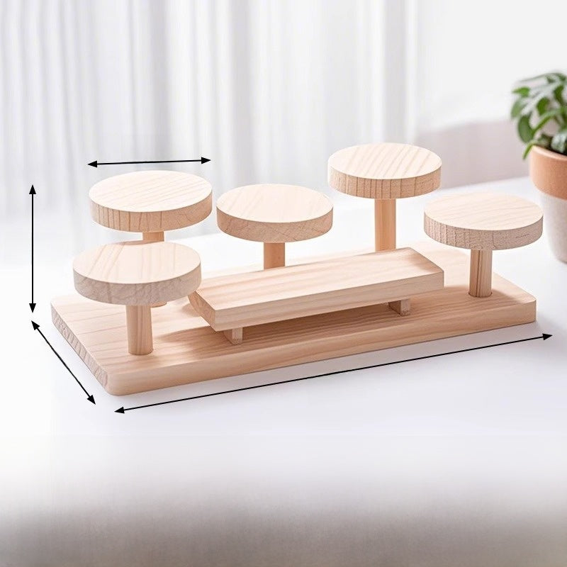Solid Wood Multi Layer Ladder Storage Rack
