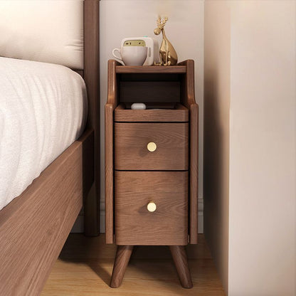 Solid Wood Narrow Bedside Table