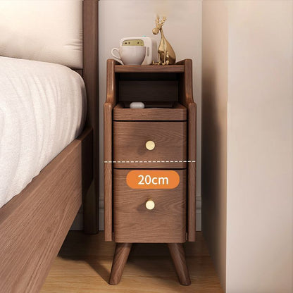 Solid Wood Narrow Bedside Table