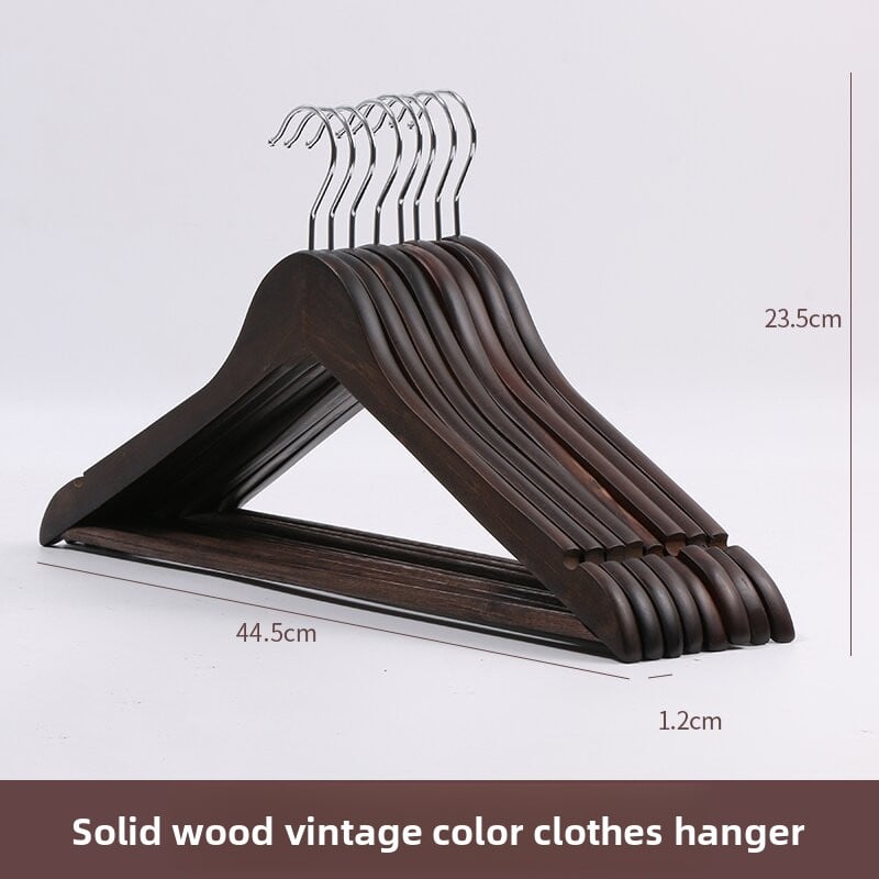 Solid Wood Non-Slip Seamless Hangers