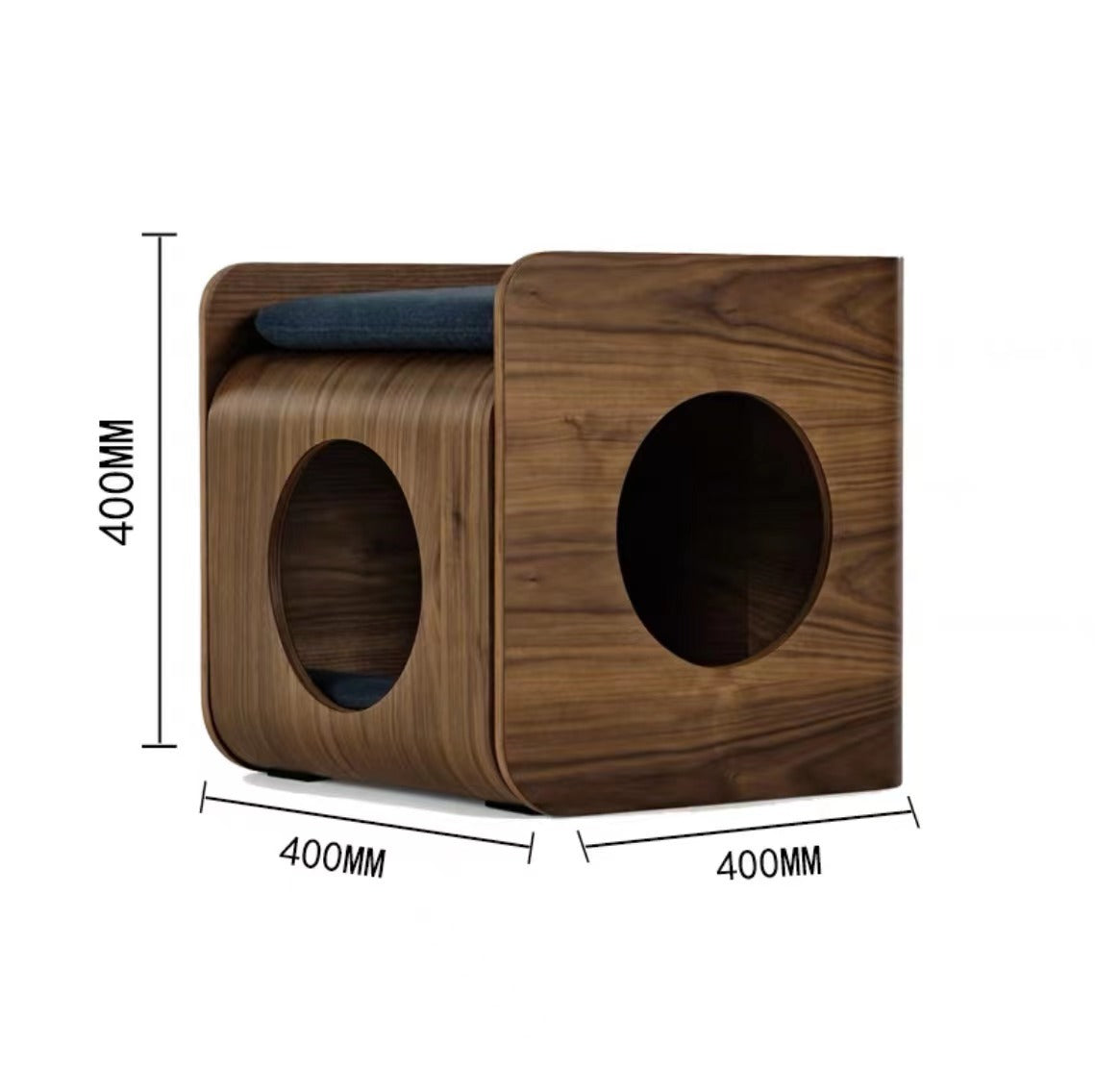 Solid Wood Pet Bed Coffee Table Combination