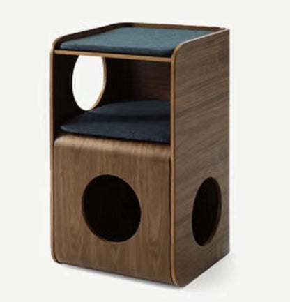 Solid Wood Pet Bed Coffee Table Combination