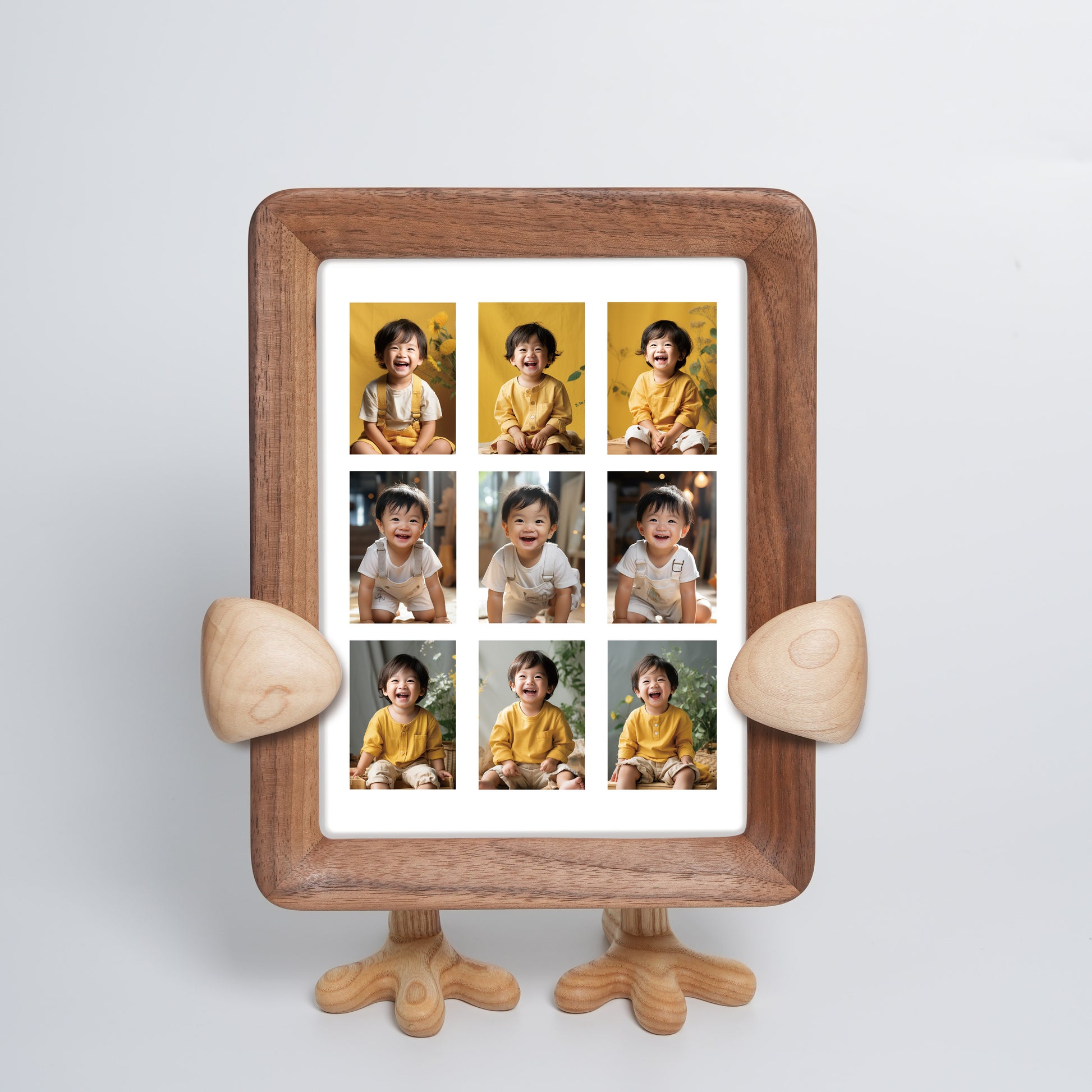 Solid Wood Photo Frame Display Stand