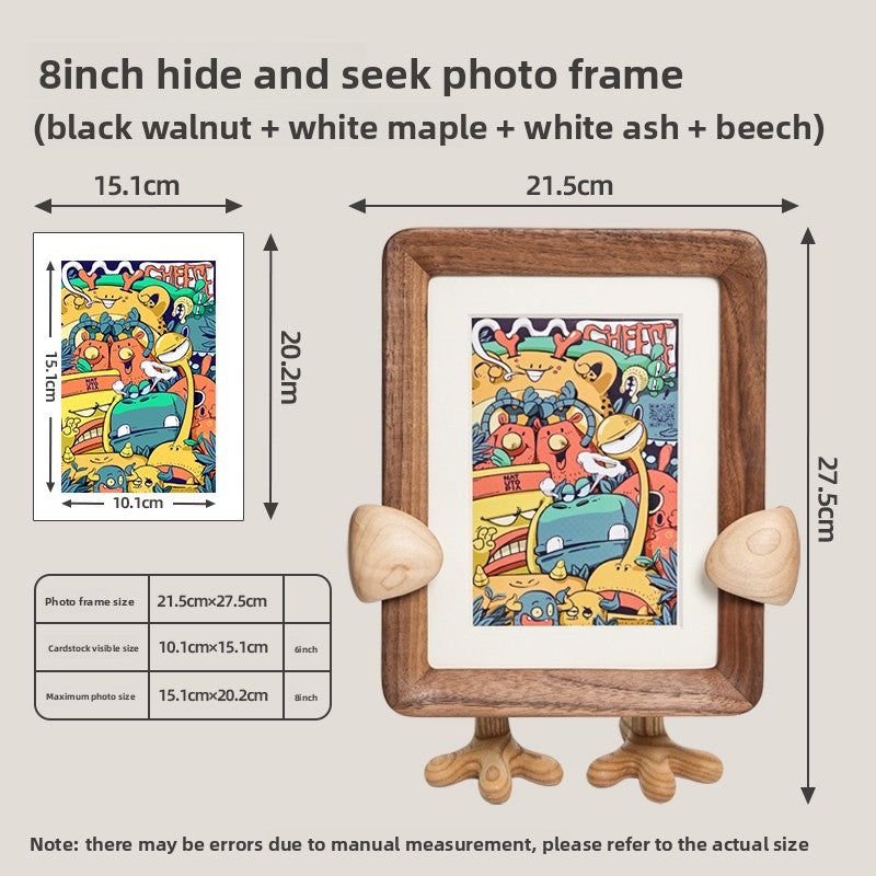 Solid Wood Photo Frame Display Stand