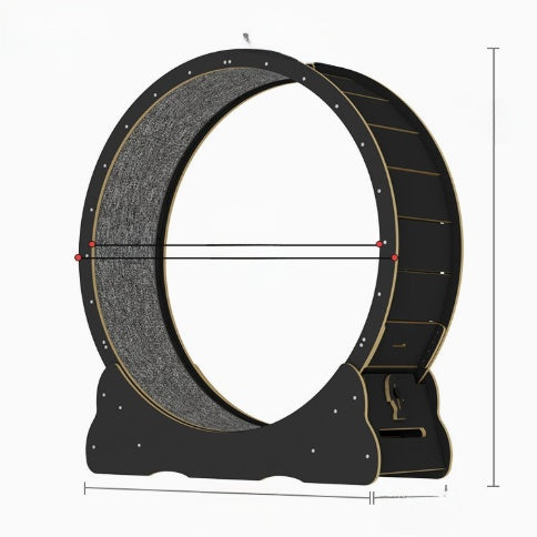 Solid Wood Silent Cat Treadmill Exercise Wheel