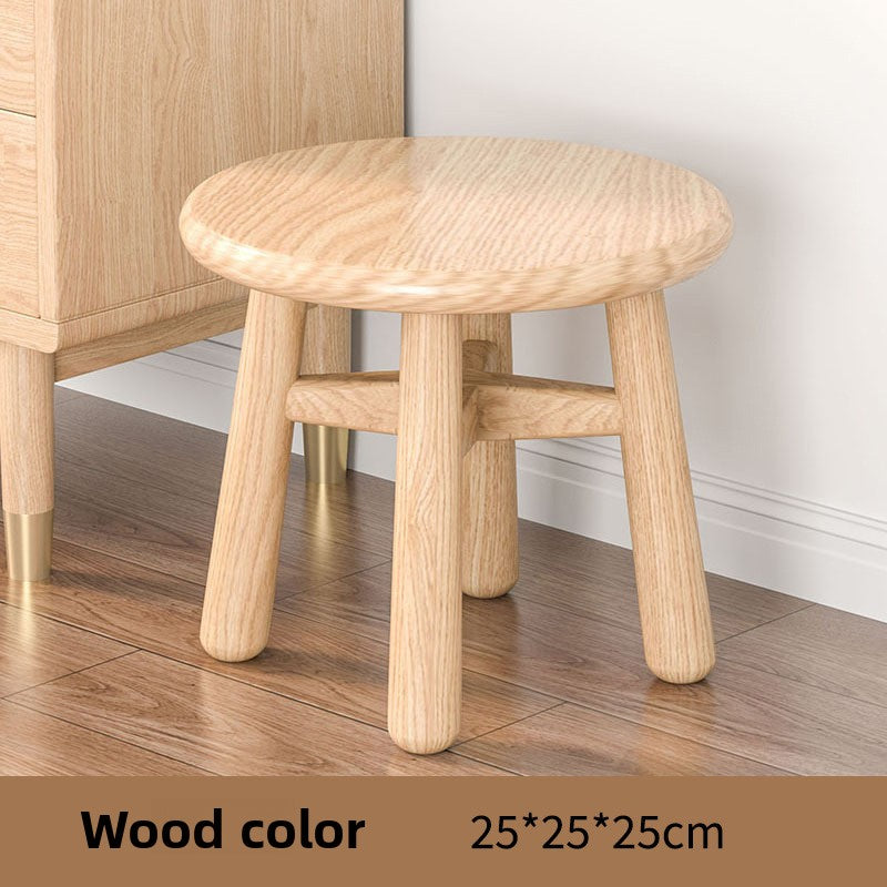 Solid Wood Stool Household Low Stool