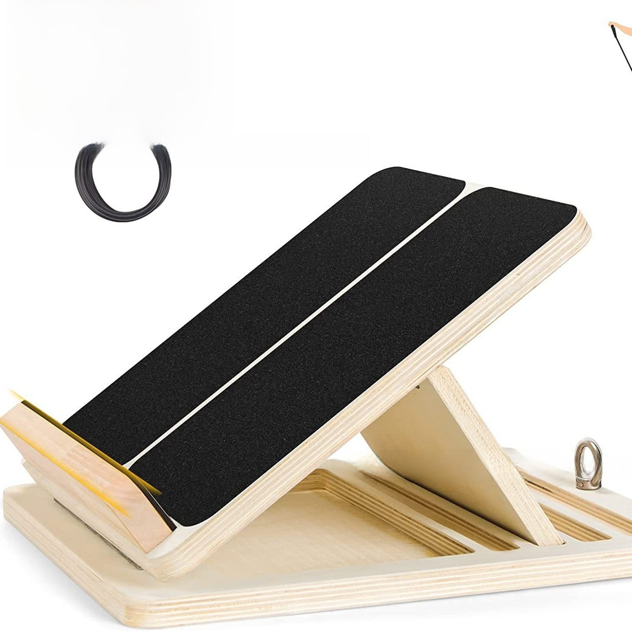Solid Wood Stretch Board with Inclined Pedal for Leg Rehabilitation