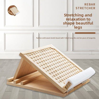 Solid Wood Stretching Board with Adjustable Levels