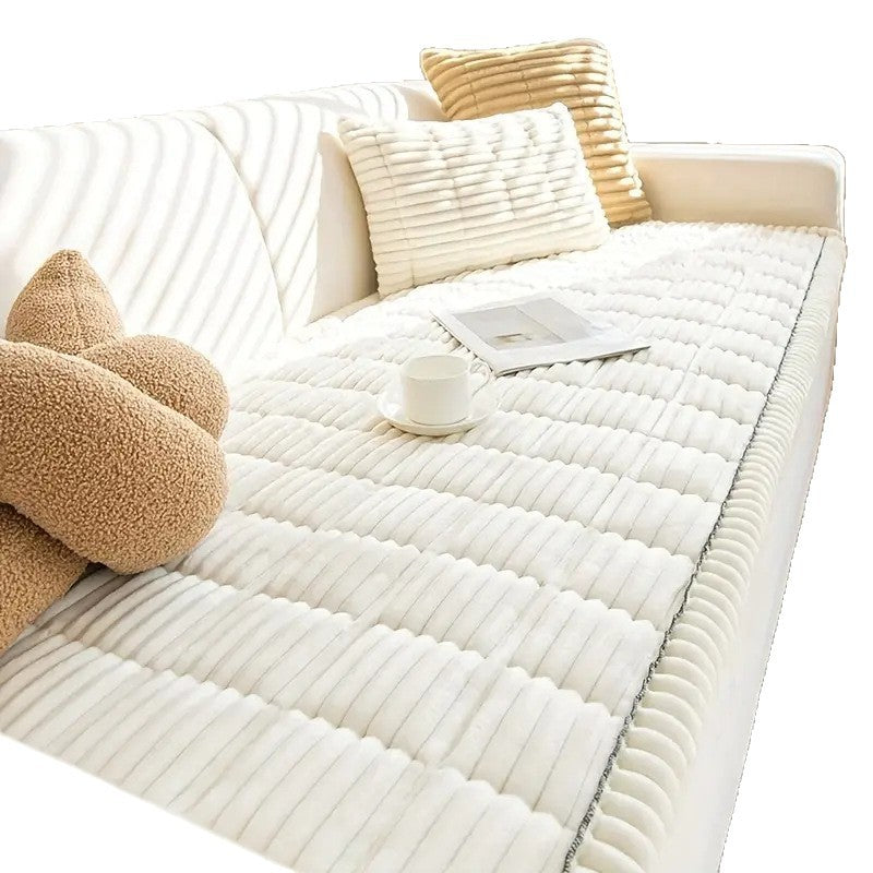 Solid wood thickened plush seat cushion
