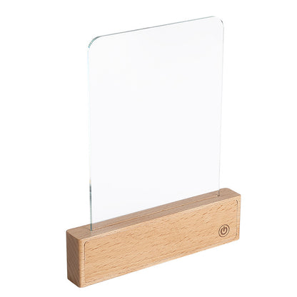 Solid Wood USB Rechargeable Reading Lamp