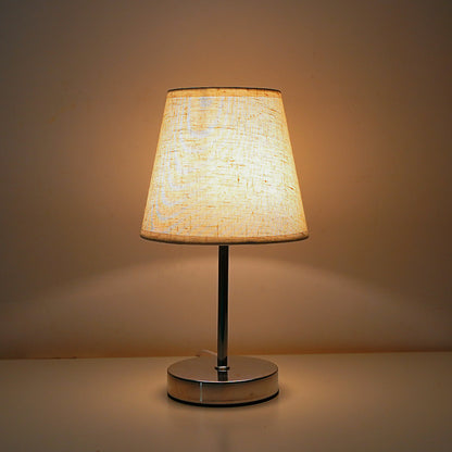 Solid Wood USB Table Lamp with Dimmable LED
