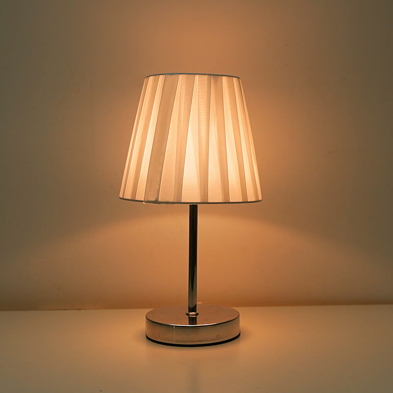 Solid Wood USB Table Lamp with Dimmable LED