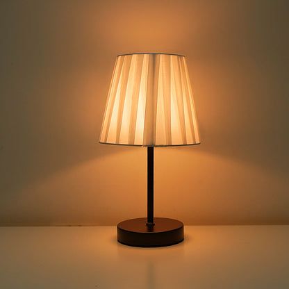 Solid Wood USB Table Lamp with Dimmable LED