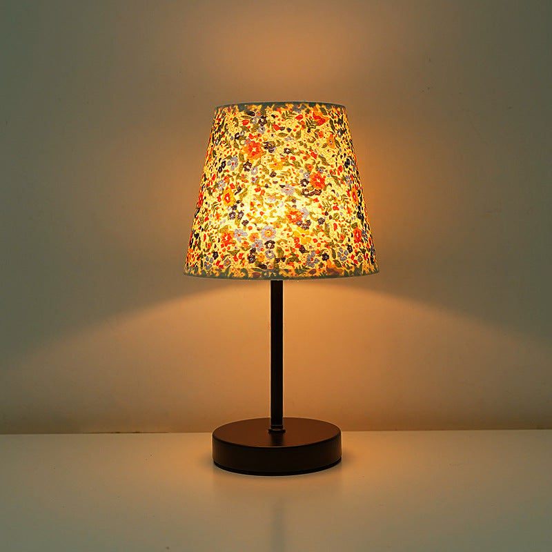 Solid Wood USB Table Lamp with Dimmable LED