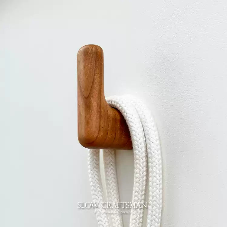 Solid Wood Wall Mount Hook Nordic Minimalist Design