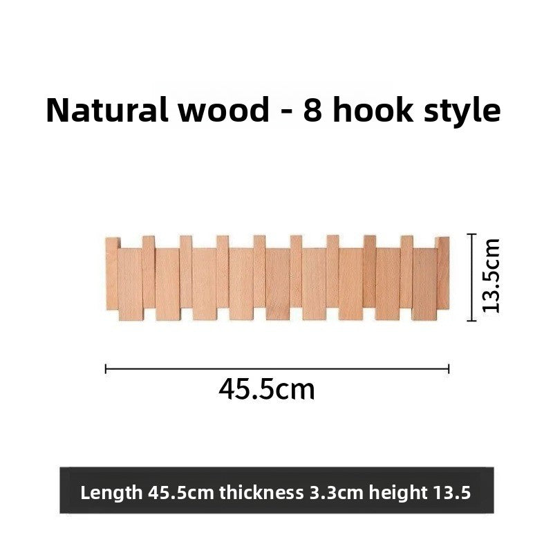Solid Wood Wall Mounted Coat Hooks