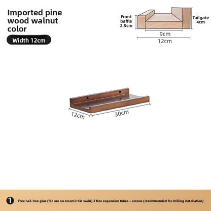 Solid Wood Wall Mounted Shelf