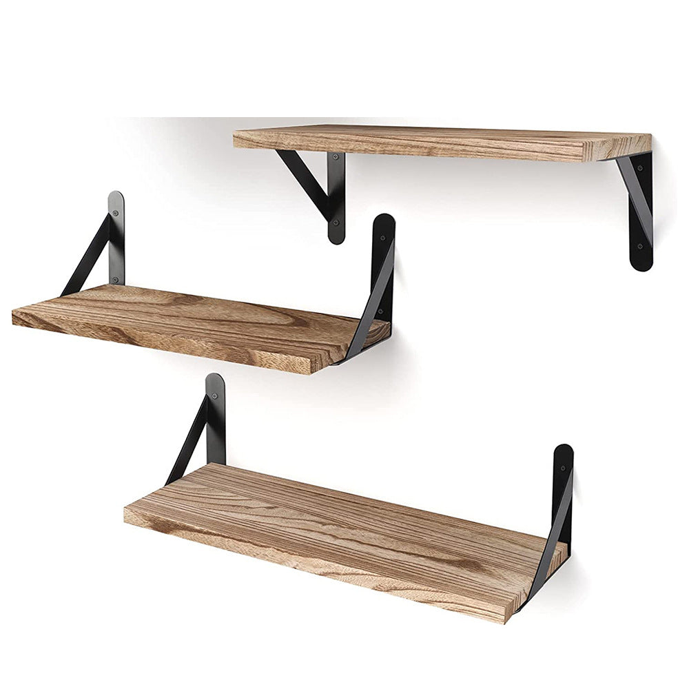 Solid Wood Wall Mounted Storage Shelf