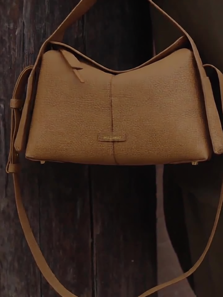 Songmont Eaves Hobo Leather Crossbody Bag