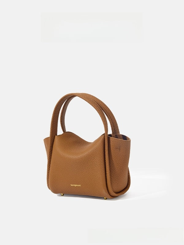 Songmont Mini Genuine Leather Bucket Bag