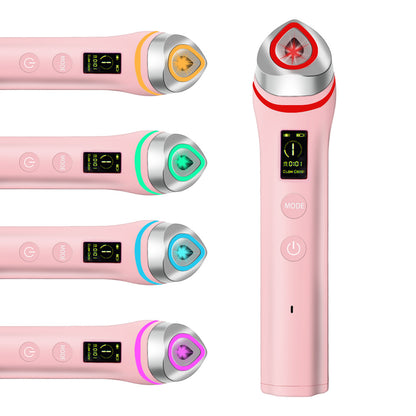 Sonic Facial Device with Red Light Therapy