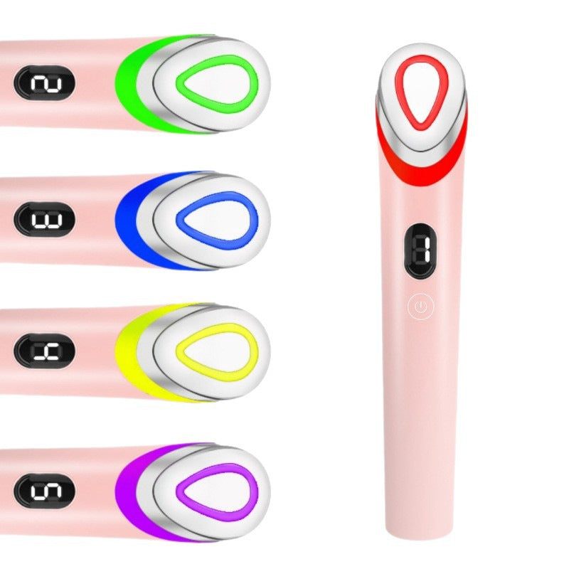 Sonic Facial Device with Red Light Therapy