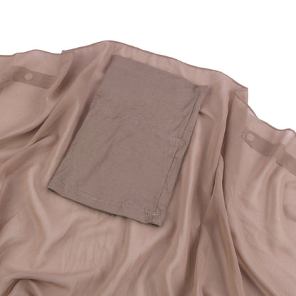 SoPearl Chiffon Scarf with Magnetic Buckle Cap