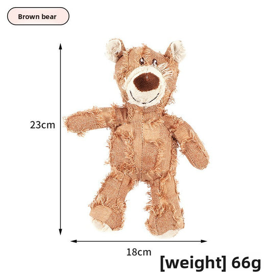 Sound-emitting plush dog toy