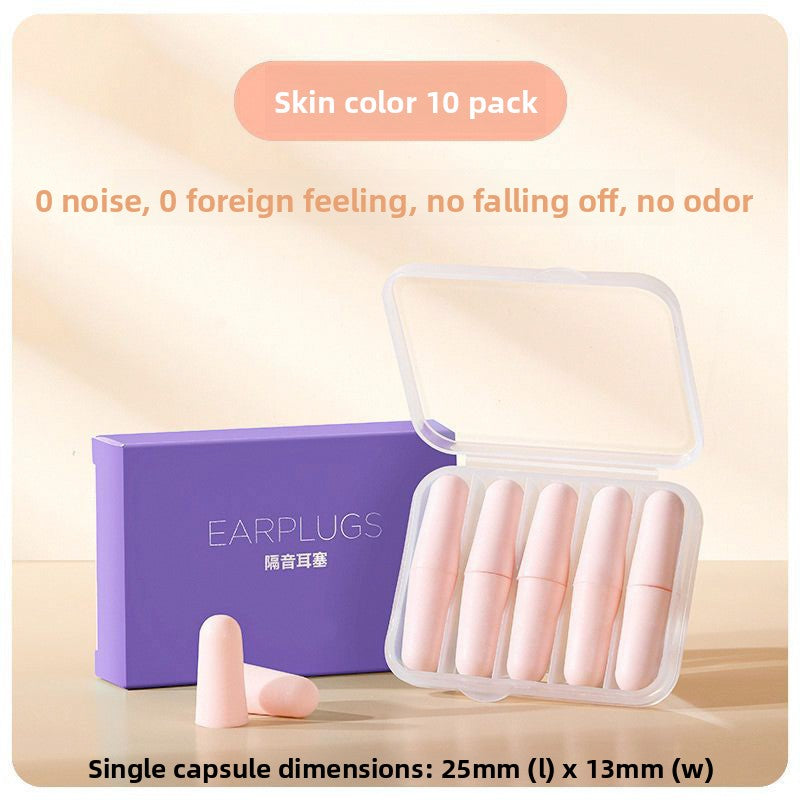 Soundproof silicone earplugs