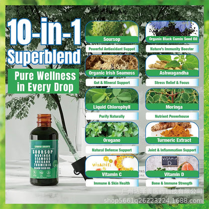 Soursop dropsd liver cleansing support sleep support tincture supplement